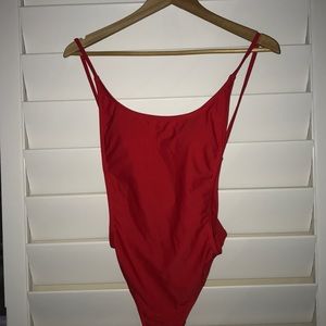 Sunny Co. Pamela Red One Piece Bathing Suit